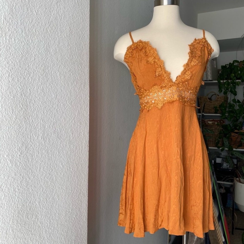 Dance & Marvel Burnt Orange Dress